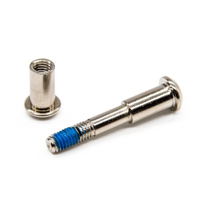 Tornillo Pasador eje de plegado para mástil patinete Xiaomi M365 - 8/M6x50mm (Plata)