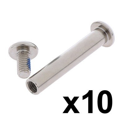 Tornillo de Bloqueo de 45 mm para mástil patinete EcoXtrem Bison. Tornilllo Pliegue (Plata) (10 Uds) Tornillo de Bloqueo de 45 mm para mástil patinete EcoXtrem Bison. Tornilllo Pliegue (Plata) (10 Uds)