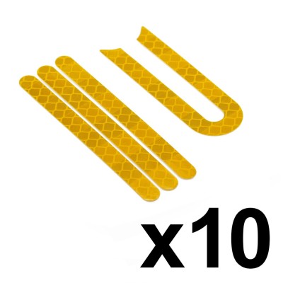 Adhesivo reflectante para catadióptrico patinete Xiaomi (Amarillo) (10 uds)