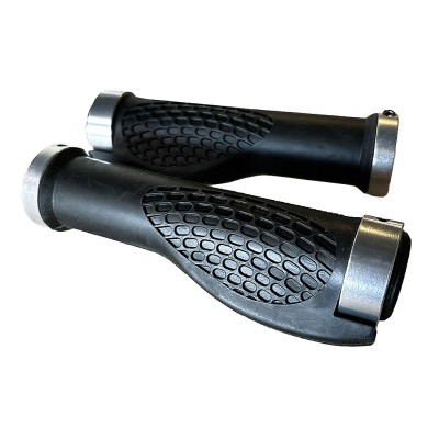 Puños de silicona negros con bloqueo (Plateado) para patinete Smartgyro K2 (2 uds) Puños de silicona negros con bloqueo (Plateado) para patinete Smartgyro K2 (2 uds)