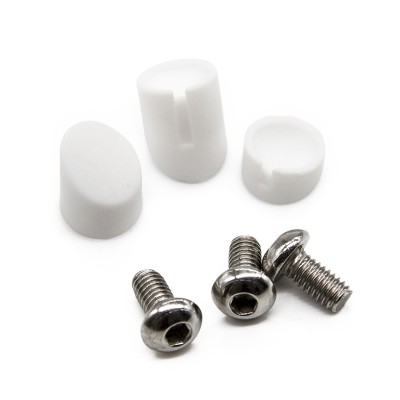 Tapón Goma y Tornillos para Guardabarros trasero GX1.0 patinete Xiaomi (Blanco)