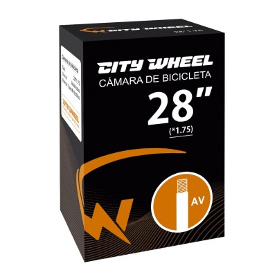 Cámara de Bicicleta 28x1,75 con Válvula Reforzada. Cámara de butilo [City Wheel]