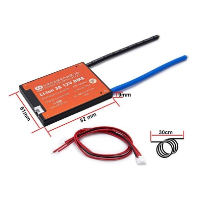 BMS 3S 12V 40A [DALY]. Battery Management System