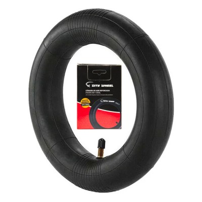 Cámara de aire Premium 10x2,50 con Válvula recta 180 grados [City Wheel]