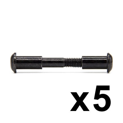Tornillo Pasador eje de plegado para mástil patinete Xiaomi M365 - 8/M6x50mm (Negro) (5 Uds)