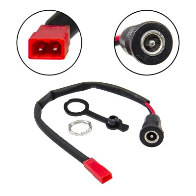 Puerto de carga DC 2.1 Premium Con Tapa. Conector de carga para batería