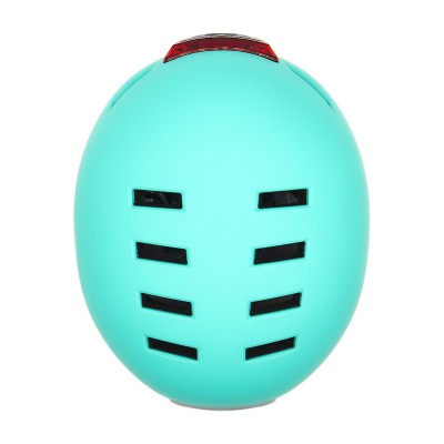 Casco Turquesa con Luz trasera y delantera (Recargable USB) para Scooter, Bicicleta y E-Bike - Talla L Casco Turquesa con Luz trasera y delantera (Recargable USB) para Scooter, Bicicleta y E-Bike - Talla L