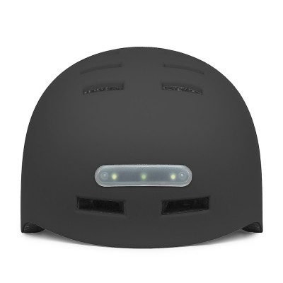 Casco Negro con Luz trasera y delantera (Recargable USB) para Scooter, Bicicleta y E-Bike - Talla L Casco Negro con Luz trasera y delantera (Recargable USB) para Scooter, Bicicleta y E-Bike - Talla L