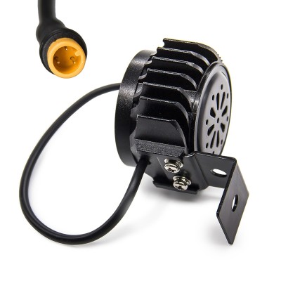 Faro Led 3 Pin, con bocina y claxon Waterproof. Luz frontal (12-72V). Kukirin G2 Pro