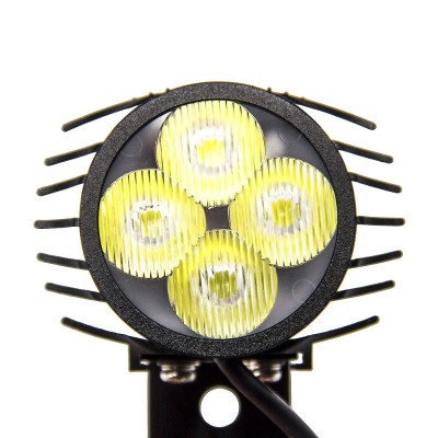 Faro Led 3 Pin, con bocina y claxon Waterproof. Luz frontal (12-72V). Kukirin G2 Pro