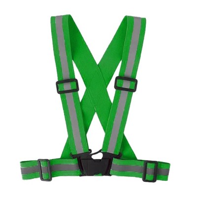 Chaleco de Tirantes Reflectante para patinete y bicicleta (Verde oscuro)