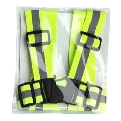 Chaleco de Tirantes Reflectante para patinete y bicicleta (Amarillo)