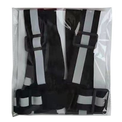 Chaleco de Tirantes Reflectante para patinete y bicicleta (Negro)