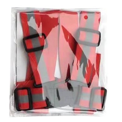 Chaleco de Tirantes Reflectante para patinete y bicicleta (Rojo)