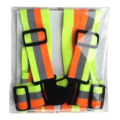 Chaleco de Tirantes Reflectante para patinete y bicicleta (Amarillo y naranja)