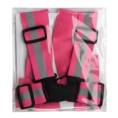 Chaleco de Tirantes Reflectante para patinete y bicicleta (Rosa)