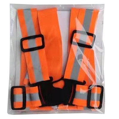 Chaleco de Tirantes Reflectante para patinete y bicicleta (Naranja)