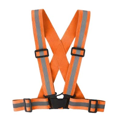 Chaleco de Tirantes Reflectante para patinete y bicicleta (Naranja)