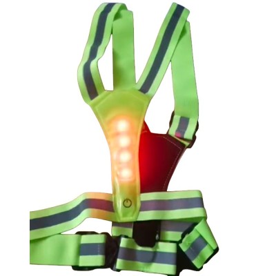 Chaleco de Tirantes Reflectante con luces LED (Amarillo)