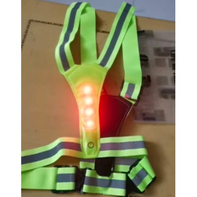 Chaleco de Tirantes Reflectante con luces LED (Amarillo)