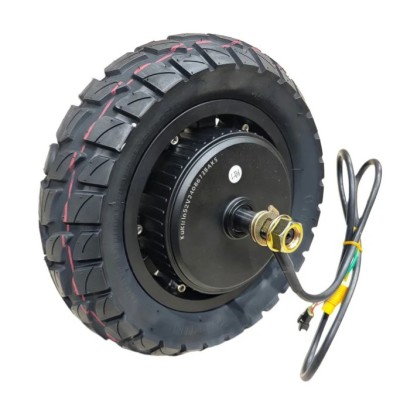 Rueda Motor delantero 52V para scooter Kukirin G2 master. Cable de 85 cm. Neumático 255 x 80 - Negro