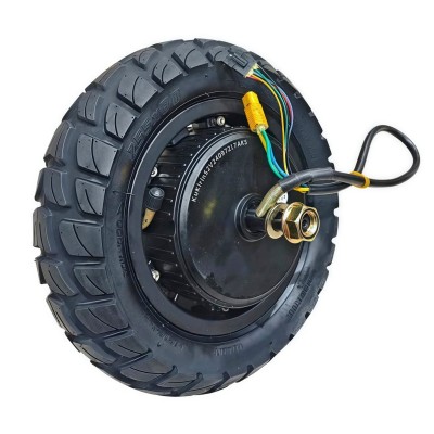 Rueda Motor trasero 52V para scooter Kukirin G2 master. Cable de 45 cm. Neumático 255 x 80 - Negro