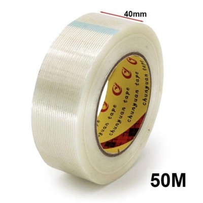 Cinta Adhesiva Fibra De Vidrio 40MM. Longitud: 50M