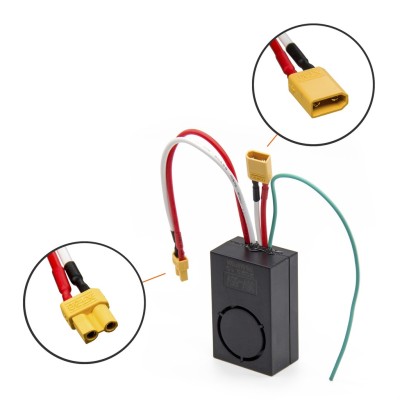 Alarma para Patinetes y Bicicletas Eléctrica. Potencia 36-55V, con control remoto, conector XT30