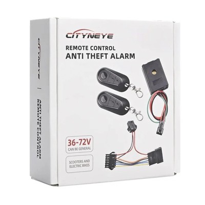 Alarma Antirobo para Patinetes y Bicicletas Eléctricas. Potencia 36-72V, con control remoto Alarma Antirobo para Patinetes y Bicicletas Eléctricas. Potencia 36-72V, con control remoto