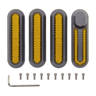 Tapa reflectante lateral para Xiaomi y similares (Amarillo)