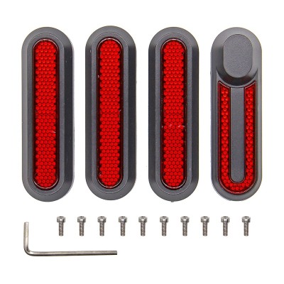 Tapa reflectante lateral para Xiaomi y similares (Rojo)