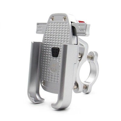 Soporte de Aluminio para Móvil para Patinete y Bicicleta. Phone Holder (Gris)