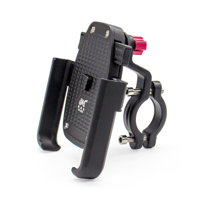 Soporte de Aluminio para Móvil para Patinete y Bicicleta.. Phone Holder (Negro)