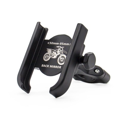 Soporte de Aluminio para Móvil para Patinete y Bicicleta.. Phone Holder (Negro)