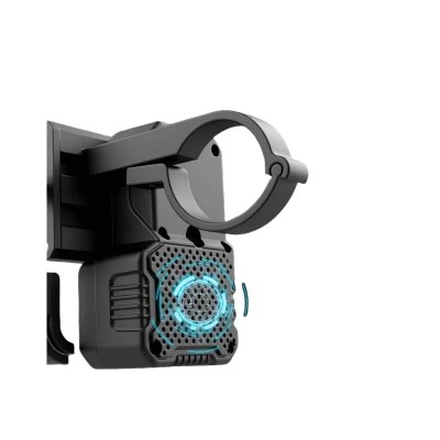 Soporte para Móvil con Altavoz Bluetooth y carga USB para Patinete y Bicicleta (Negro) [City Wheel]