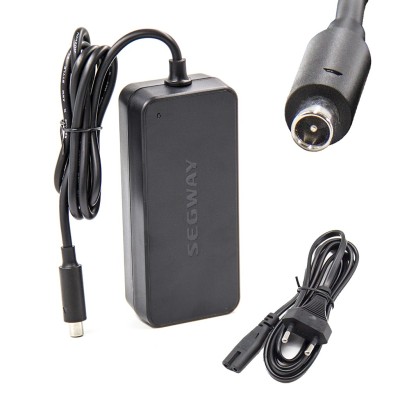 Cargador 36V original patinetes Ninebot ES1, ES2, ES4. Compatible con Xiaomi M365, Pro, 1S. Conector DC 8mm