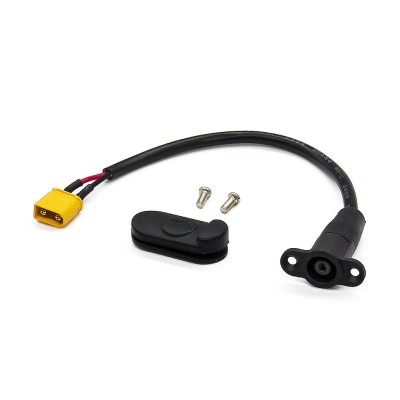 Puerto de carga DC5,5x2,1 para Kukirin G2 Pro, con conector XT-30. Conector de carga para batería