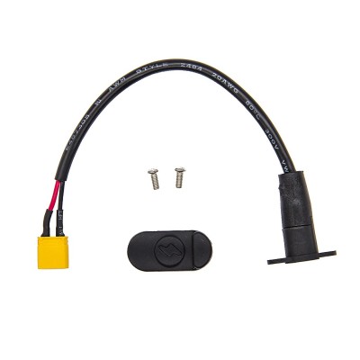 Puerto de carga DC5,5x2,1 para Kukirin G2 Pro, con conector XT-30. Conector de carga para batería