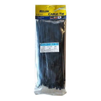 Bridas sujetacables de Nylon 3.6x200mm (100 pcs)