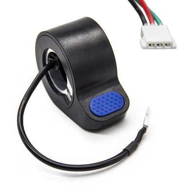 Acelerador de pulgar para Xiaomi M365/1S/Essential/Mi3/Pro/Pro2 y Ninebot. Conector plano (Azul)