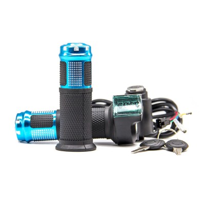 Acelerador de giro eléctrico con llave, 12-84V, eléctrico, universal,  5 cables y pantalla de voltaje.