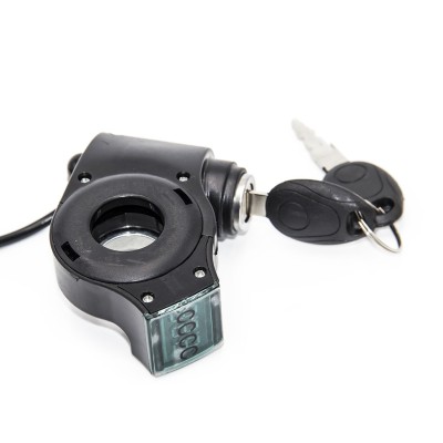 Llave de contacto con voltímetro para patinete - Conector SM