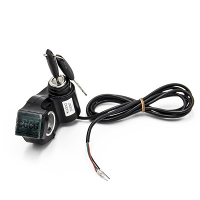 Llave de contacto con voltímetro para patinete - Conector SM