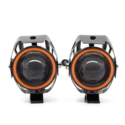 Faro doble Led para Smartgyro, Zwheel, Urbanglide, City Wheel.  Luz frontal  U7 12-80V (Naranja)