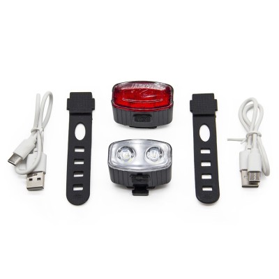 Faro led recargable delantero y trasero XA-328 para Patinete eléctrico y Bicicleta. Conexión USB