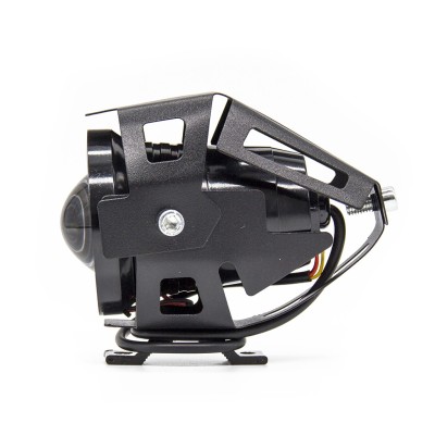 Luz faro U7 LED ANGEL (9-20V) Negro y Blanco. Con Claxon integrado