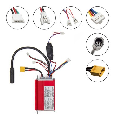 Kit Controladora y Display 48V 18A 500W. Compatible para patinete Smartgyro K2 (Controladora+Display+Cableado)