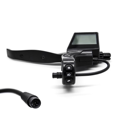 Maneta de freno izquierda con Pantalla-Display para patinete Ecoxtrem-Bison / Bogist Urbetter M6 / B-Mov freestyle 5. Hall y LCD